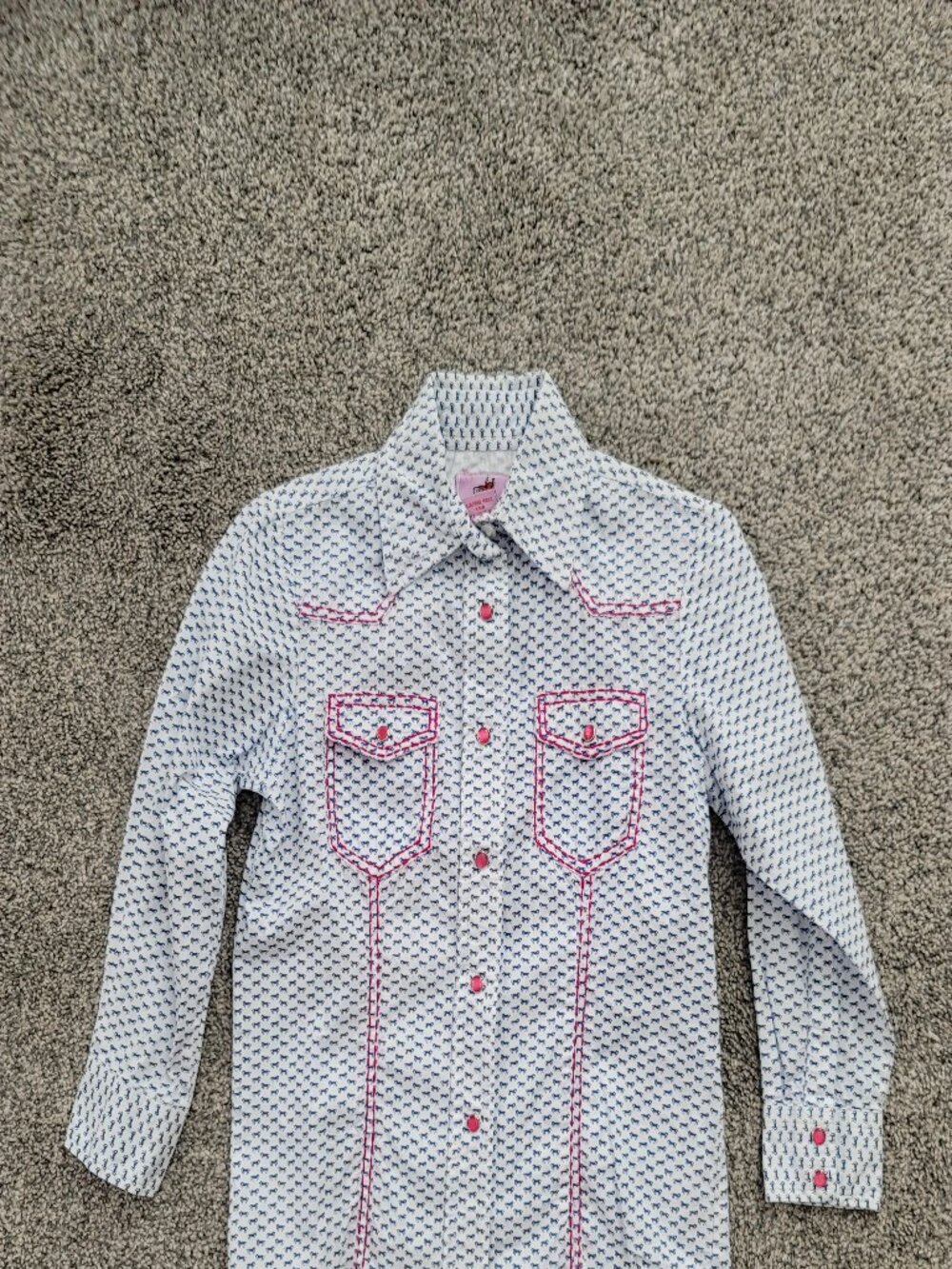 Girls Wired Heart Long Sleeve Western  Shirt Small - Approx size 5-6